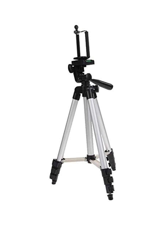 Adjustable Tripod Stand For Smartphones Silver/Black