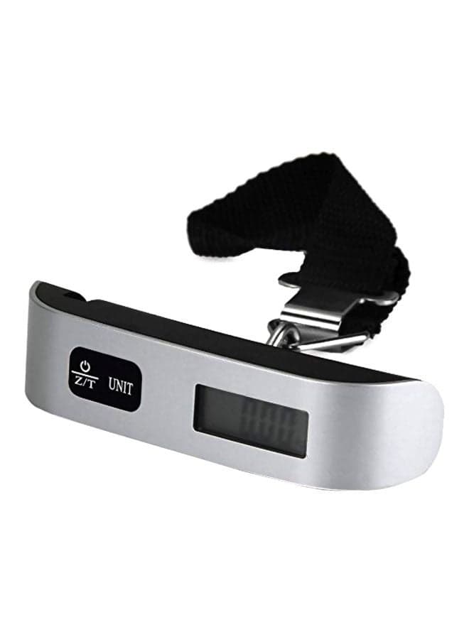 Digital Electronic Luggage Scale Silver/Black