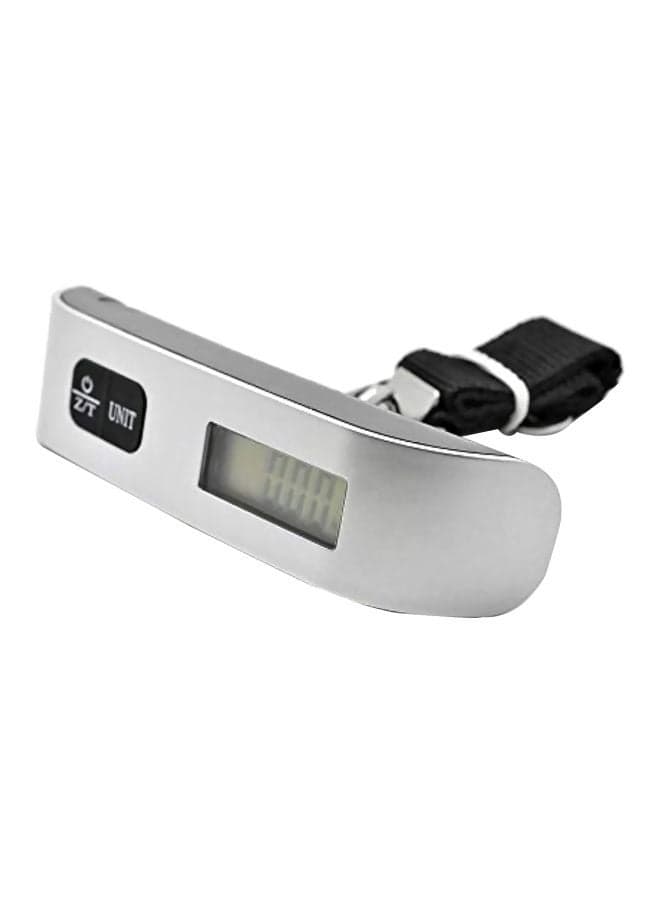 Digital Electronic Luggage Scale Silver/Black