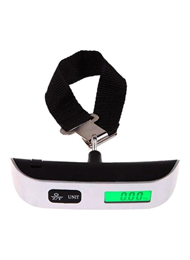 Digital Electronic Luggage Scale Silver/Black