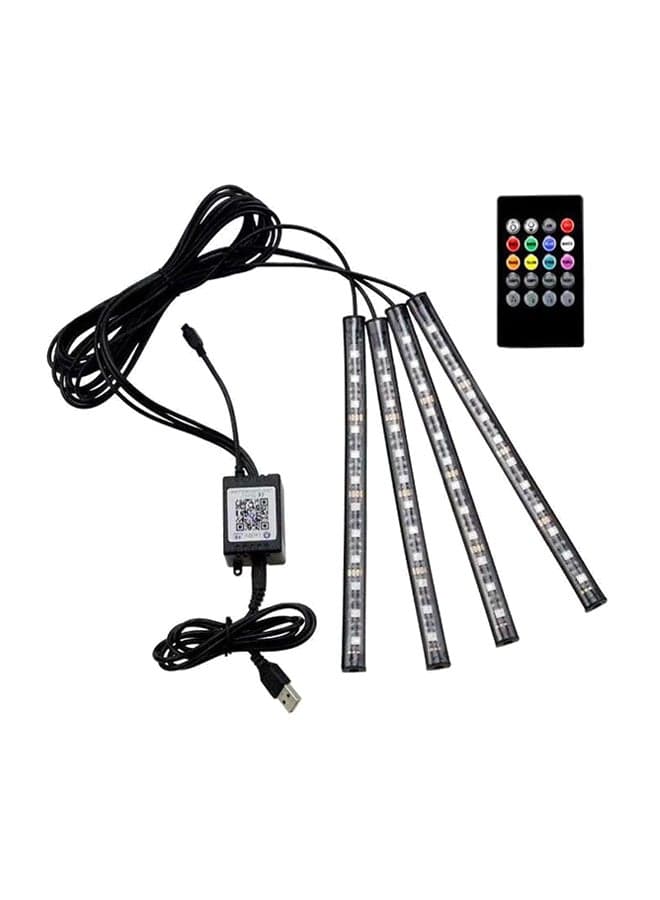 4-Piece Car LED Lights Strip