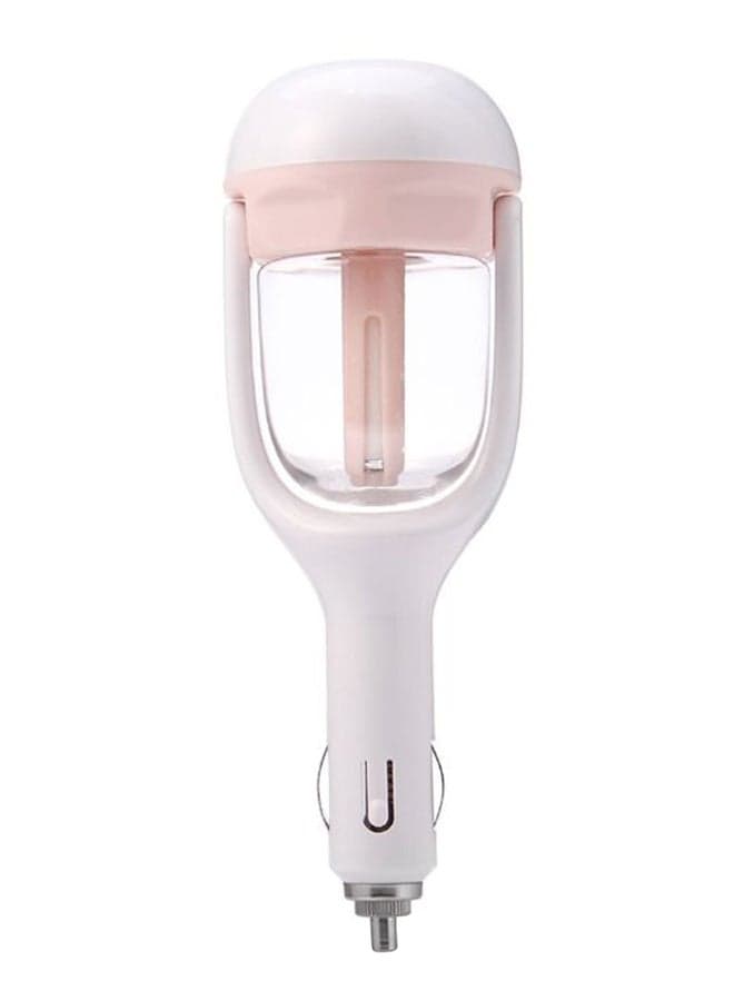 Car Steam Air Humidifier 50ml Pink/White
