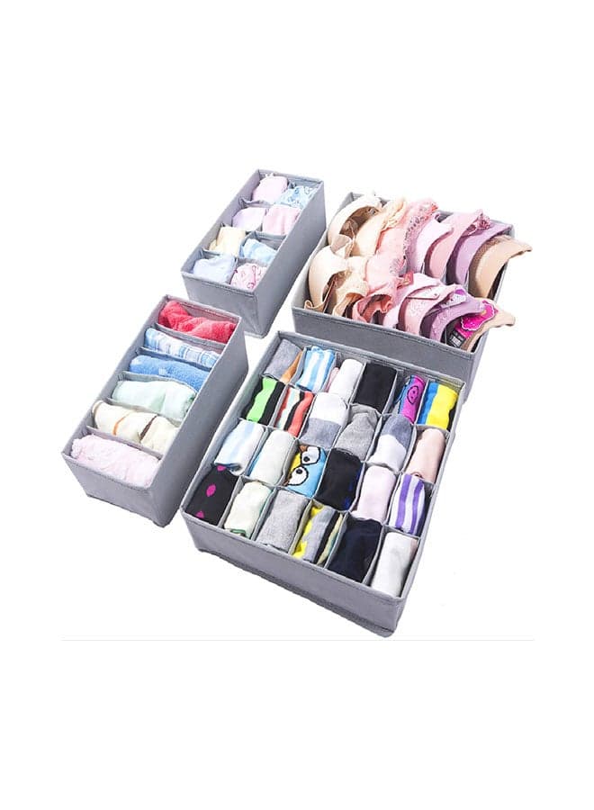 Underwear Organizer Drawer Divider Foldable Grey 12inch
