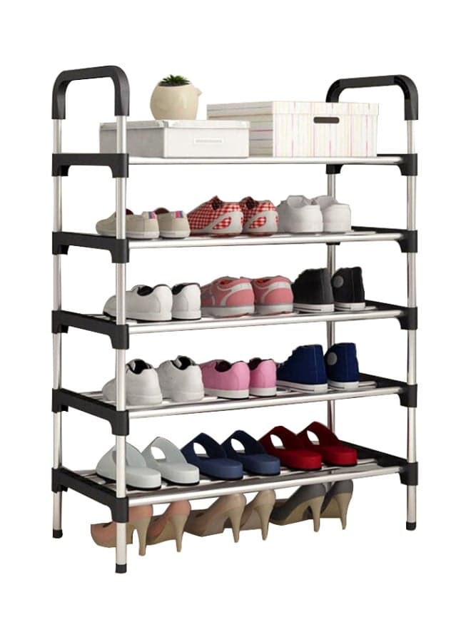 Shoe Rack Organizer Black/Silver