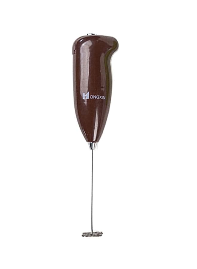 Multifunctional Handheld Electric Egg Beater Whisk Brown/Silver 500ml