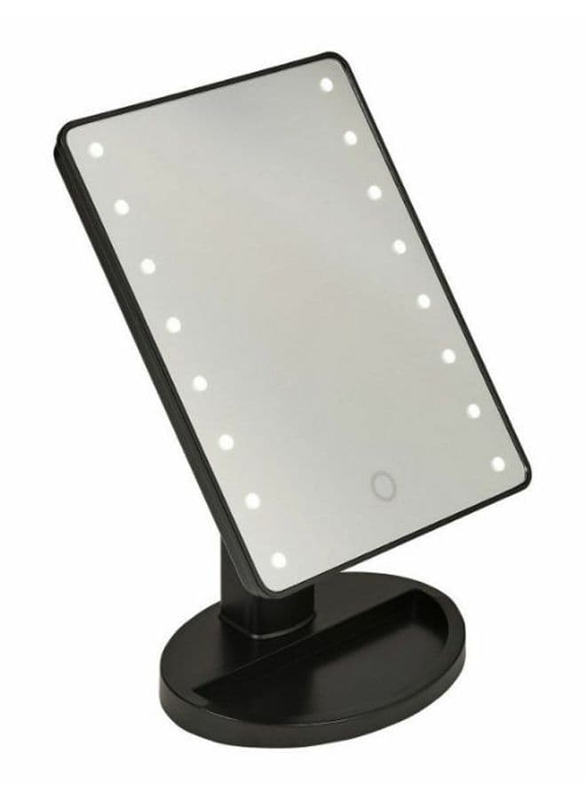 Touch Screen Desktop Led Makeup Mirror Black