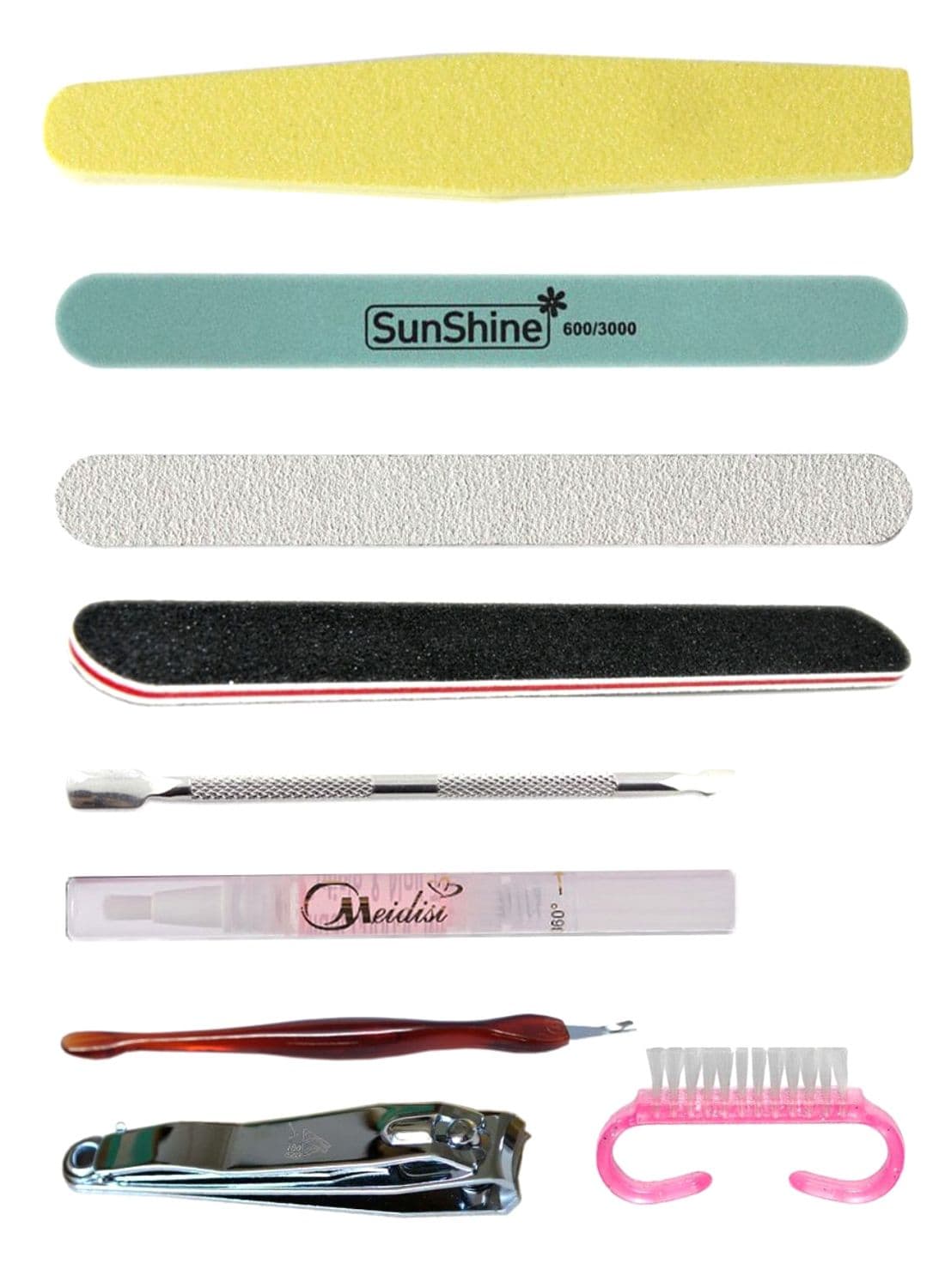 9-Piece Manicure Pedicure Set Multicolour