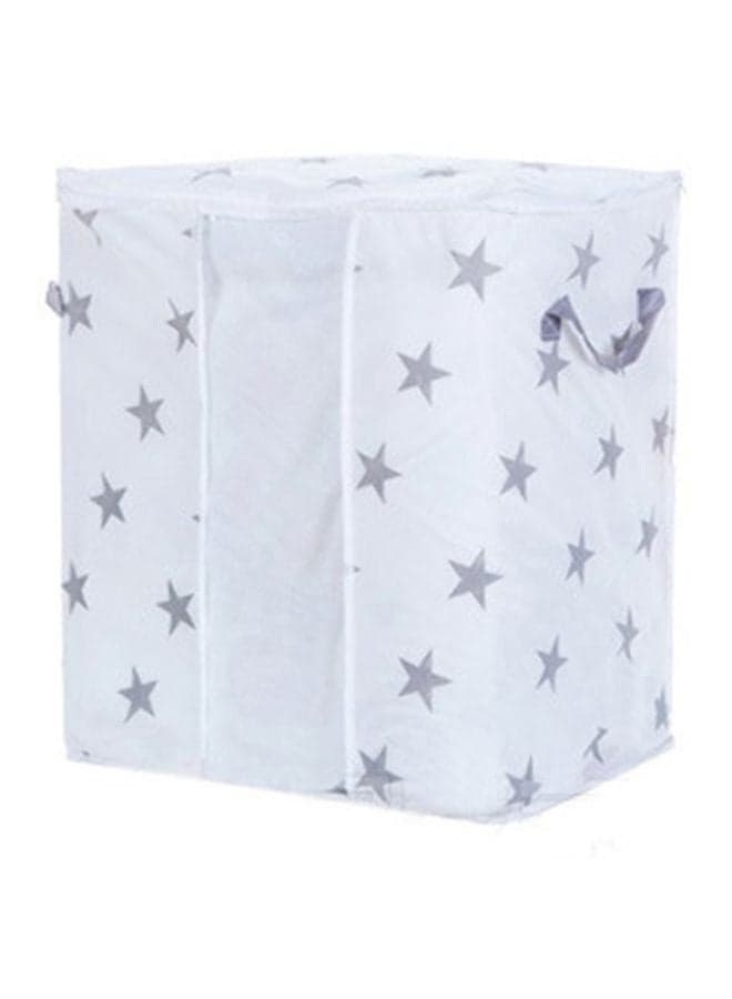 Foldable Closet Storage Bag White/Gray 26x23x2cm