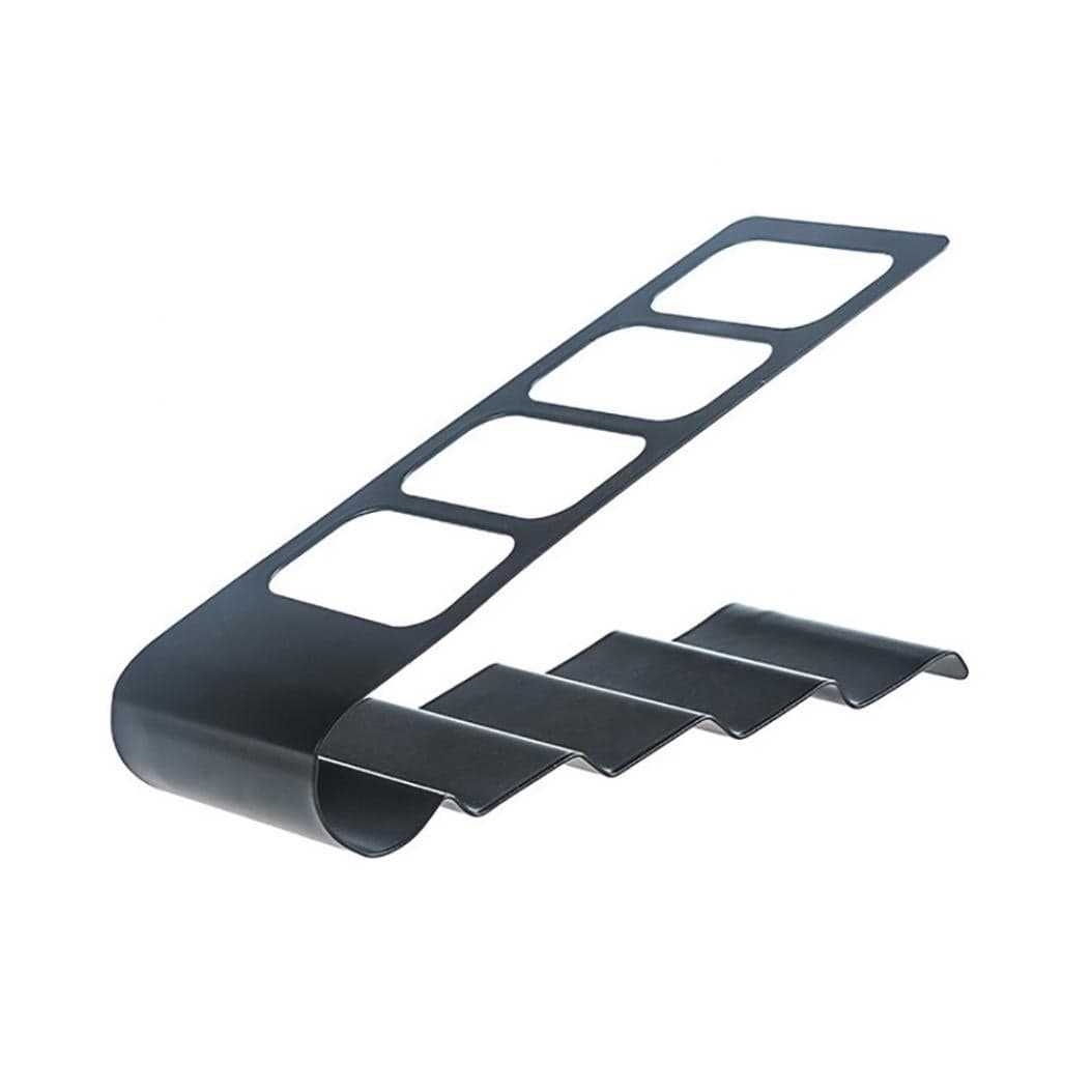 4-Slot TV Remote Controller Organizer Black