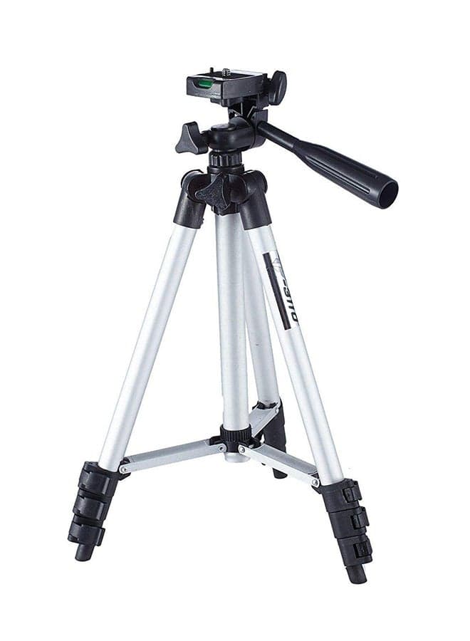 Travel Tripod Stand With Carry Bag Silver/Black