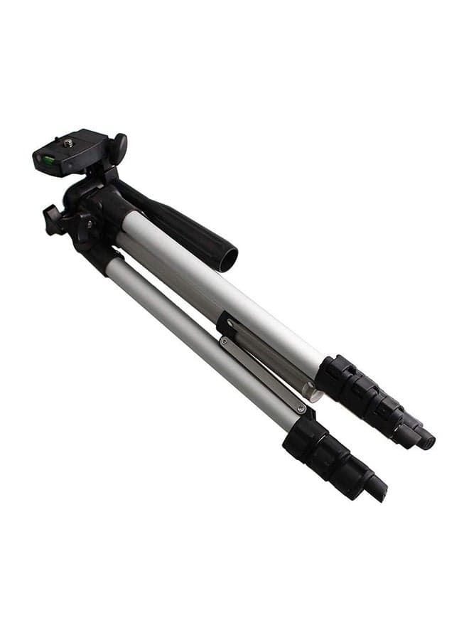 Portable Adjustable Tripod Silver/Black