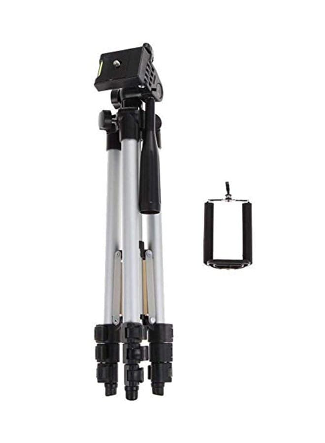 Portable Flexible Tripod Silver/Black