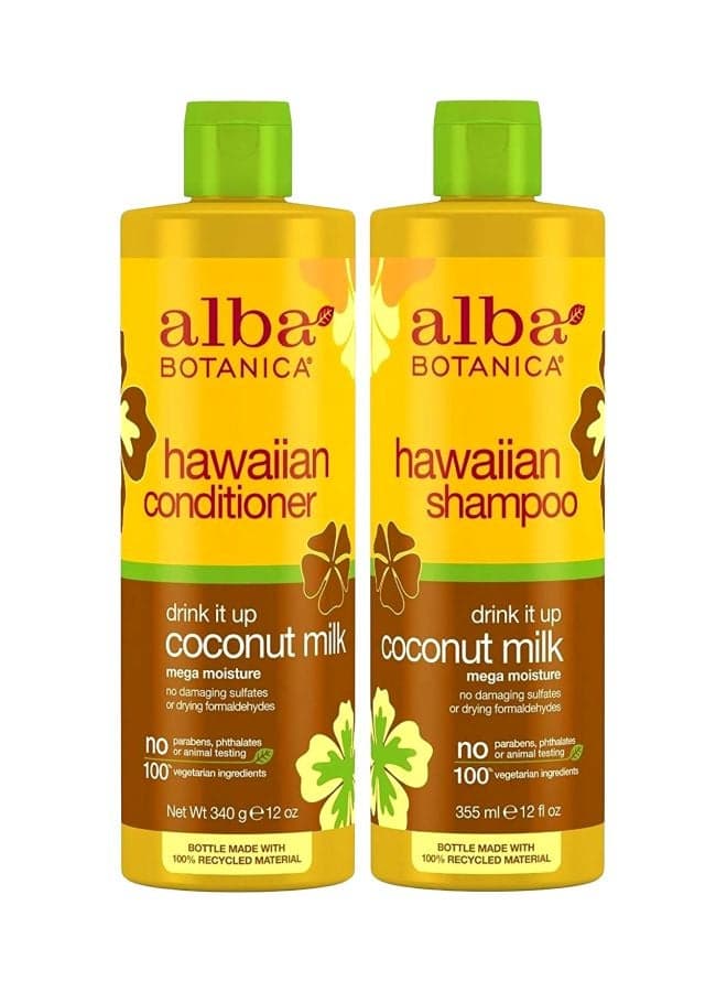 Coconut Milk Hawaiian Shampoo And Conditioner Set