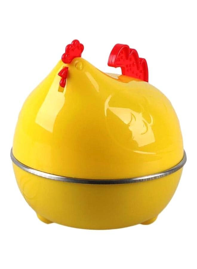 Electric Egg Cooker po h10014 Yellow/Red/Silver