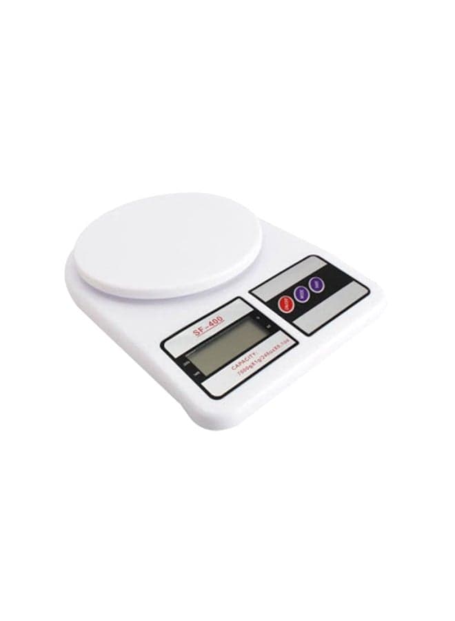 Digital Kitchen Scale White 10kg