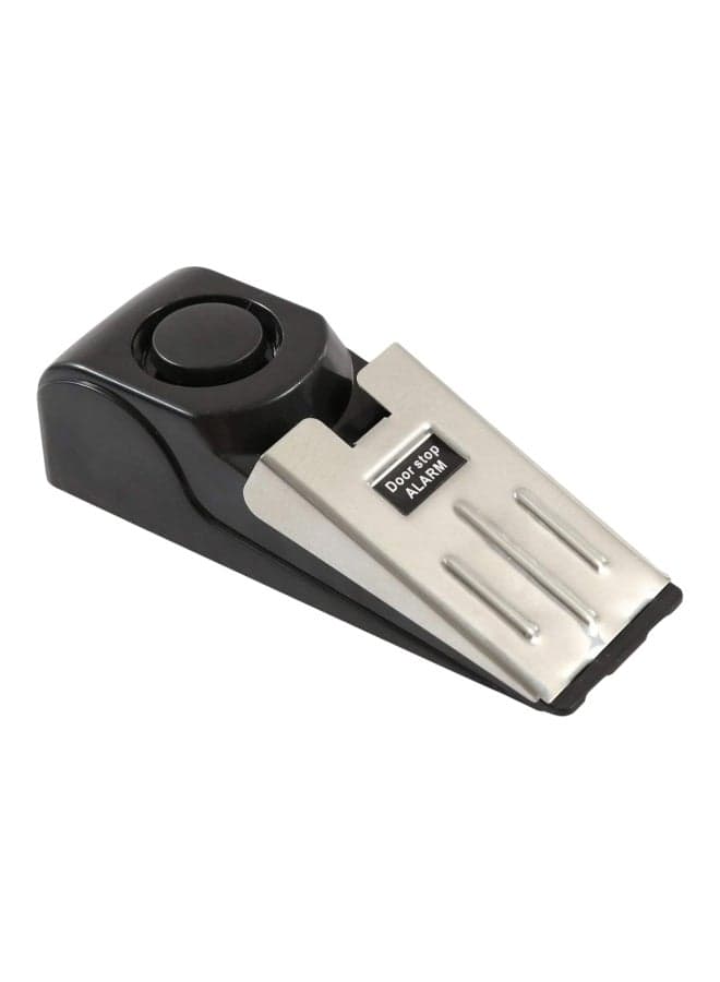 Mini Wireless Door Stop Alarm Black/Silver 14x4.5x3.8cm