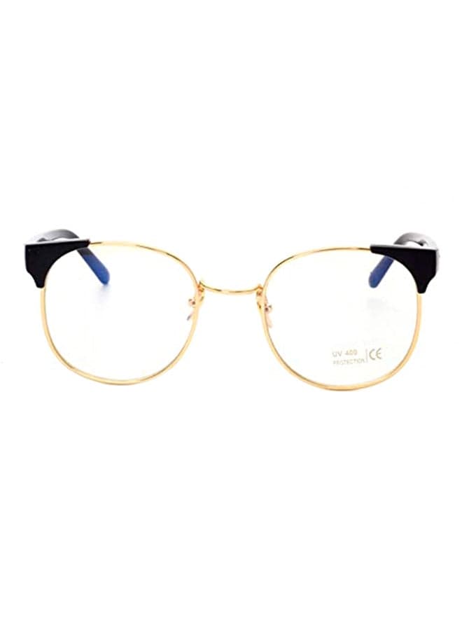 Retro Transparent Frame Sun Glasses
