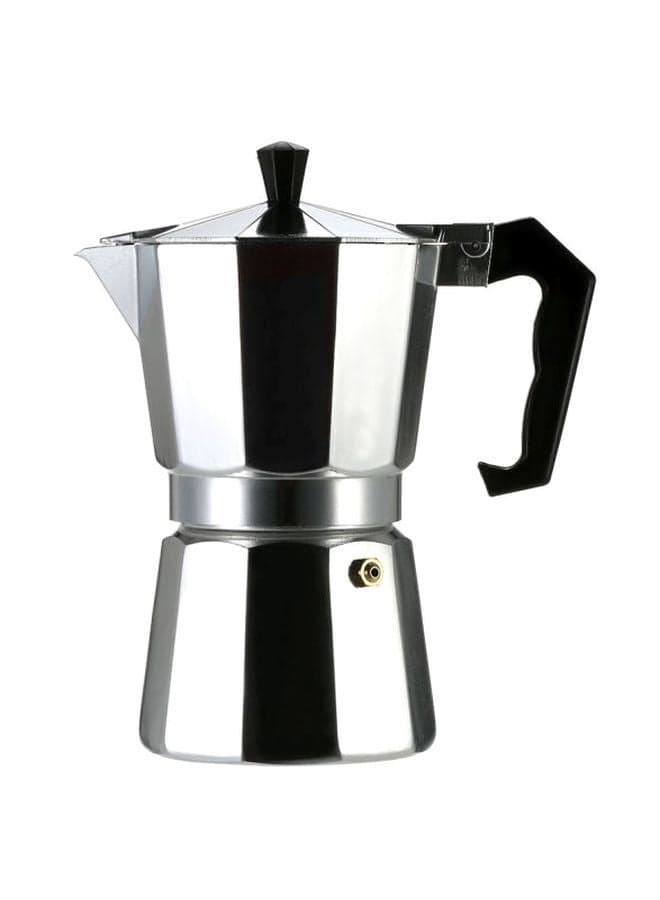 Aluminum Espresso Coffee Maker Pot Silver/Black