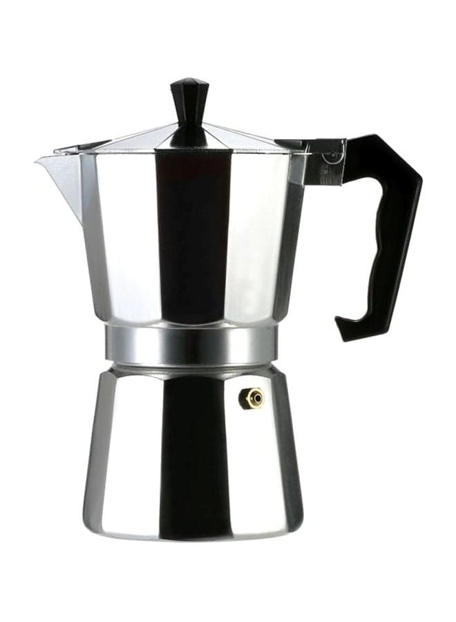Aluminum Espresso Coffee Maker Pot Silver 18x17x8.7cm