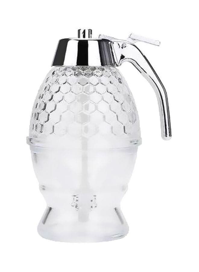Portable Honey Dispenser Clear/Silver