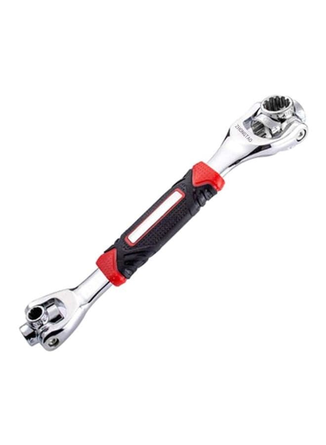 Multifunction Adjustable Wrench Black/Red/Silver