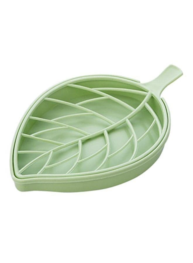 Leaf Shaped Soap Holder Multicolour 17.3 x 10.5 x 2centimeter
