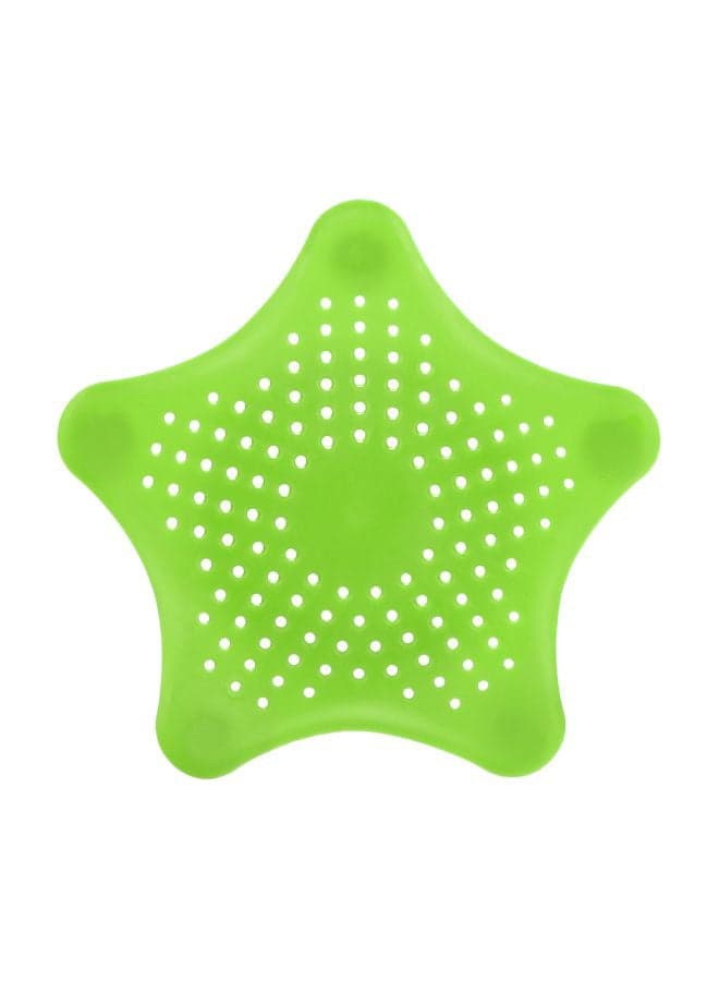 Star Shape Anti-Clogging Floor Drain Green 15x13x12cm