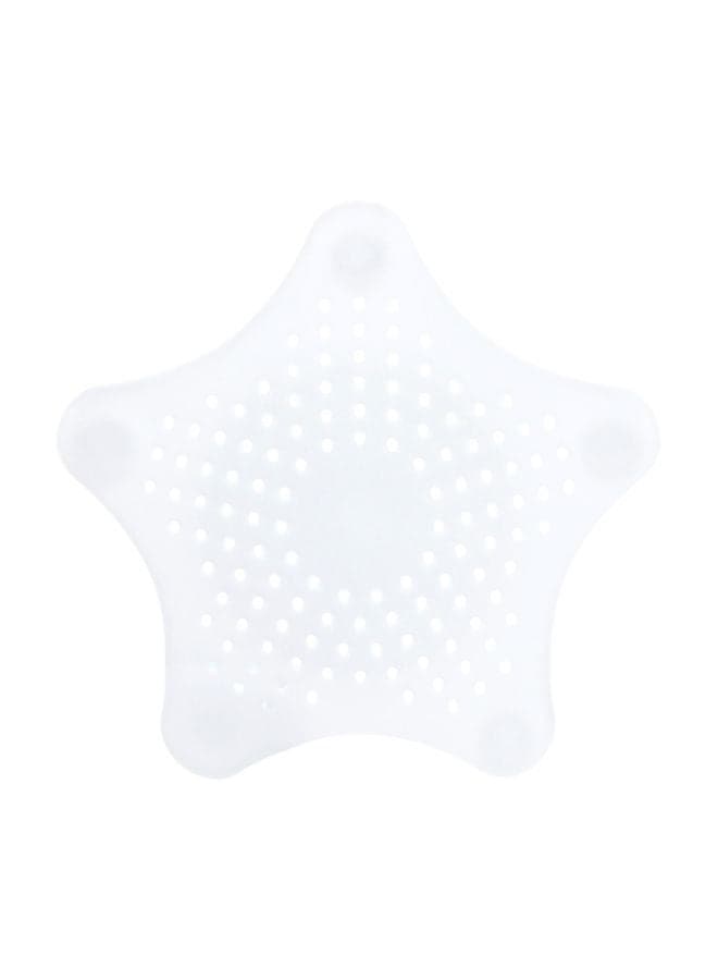 Star Shape Sink Strainer Filter White 15x13x12cm