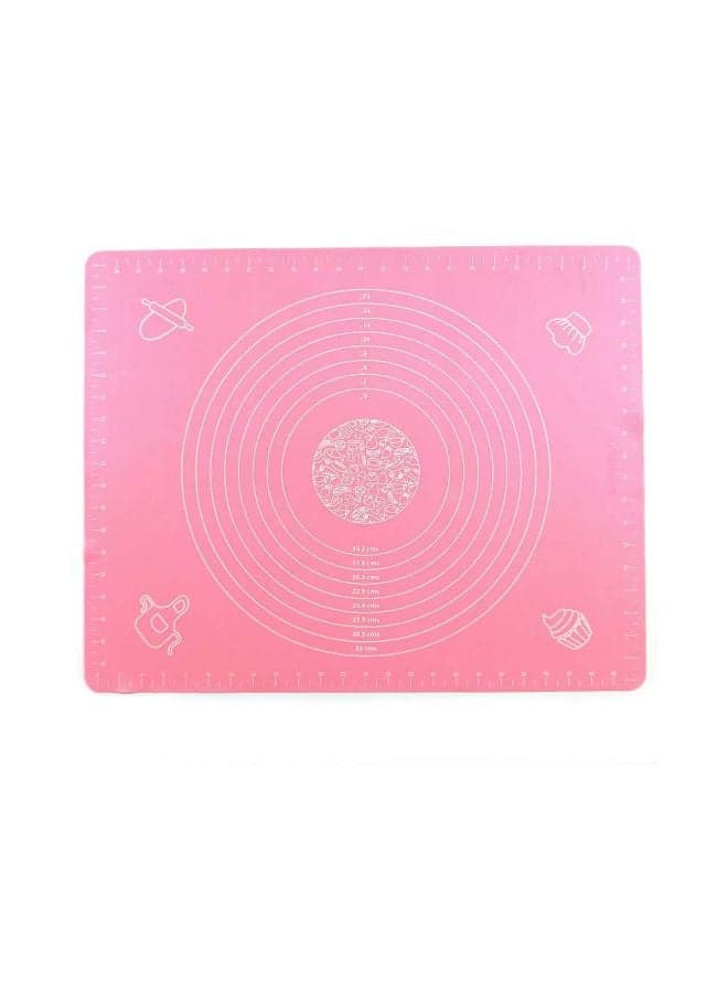 Silicone Baking Mat Pink/White 50x40centimeter