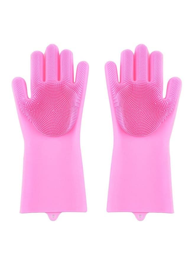 Anti-Skid Cleaning Gloves Pink 35x15.5cm