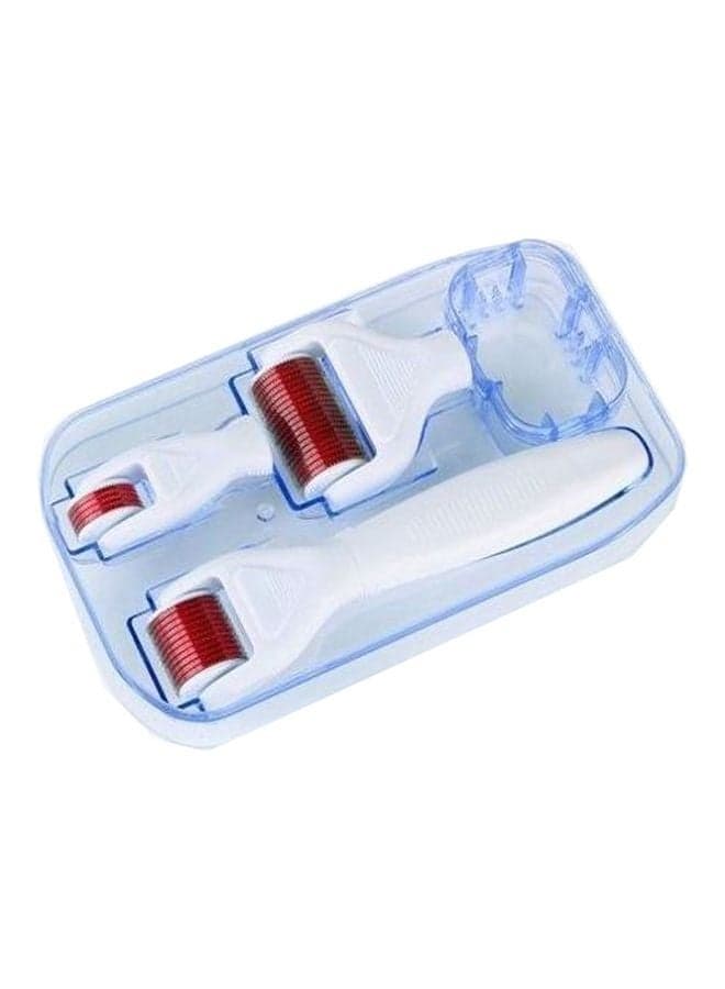 4-In-1 Face Massager And Roller White/Red