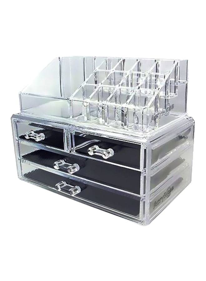 Cosmetics And Jewellery Organizer Clear