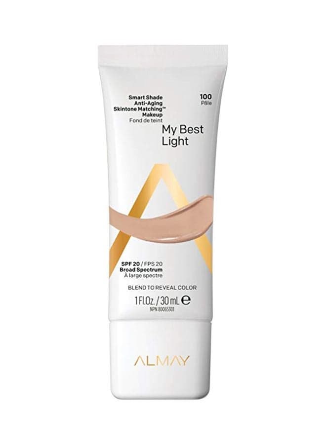 Smart Shade Anti-Aging Skintone Matching Makeup - SPF 20 100 Pale