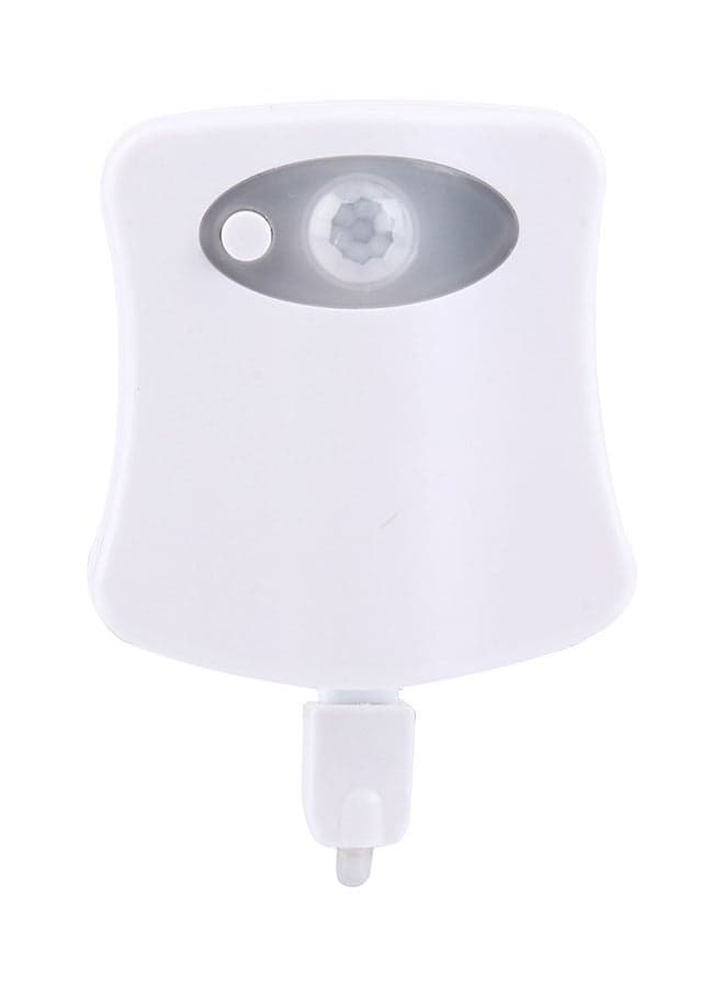 Motion Sensor LED Toilet Seat Cover Light White 16 x 10 x 4cm