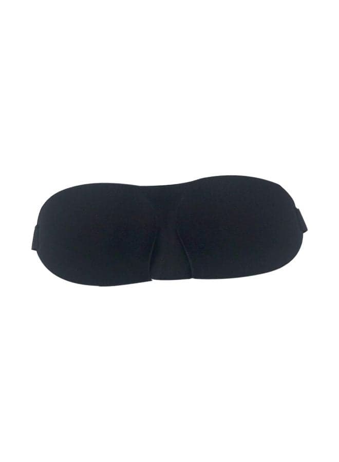 Memory Foam Padded Sleeping Eye Mask Black