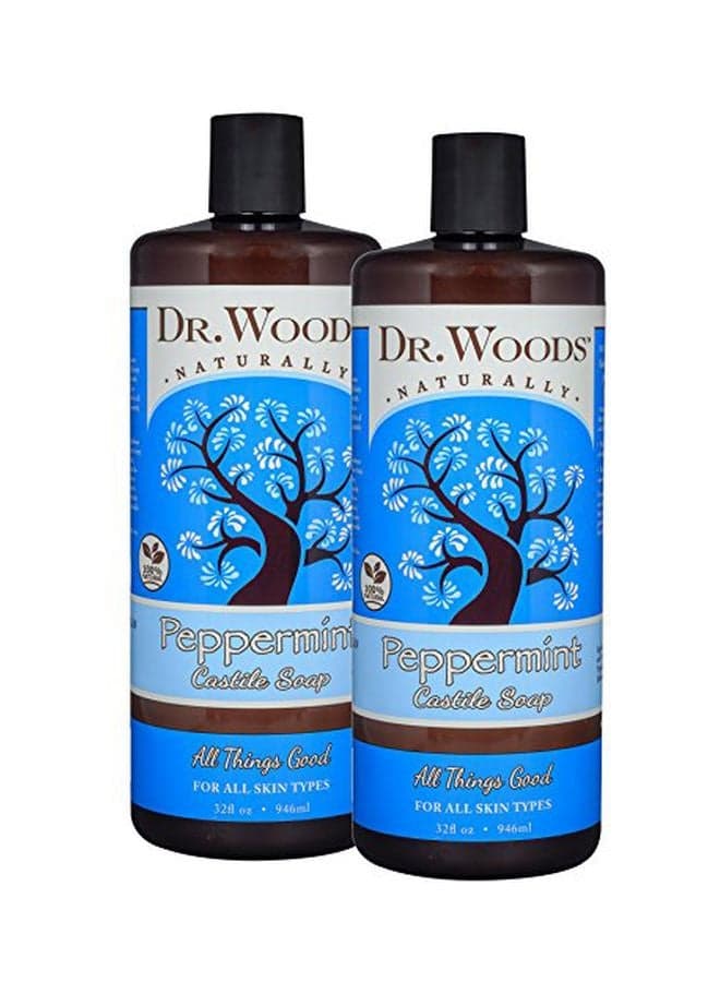 2-Piece Naturally Peppermint Castile Soap 946ml