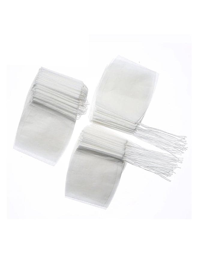 Pack Of 100 Disposable Tea Filter Bag White 6x8cm