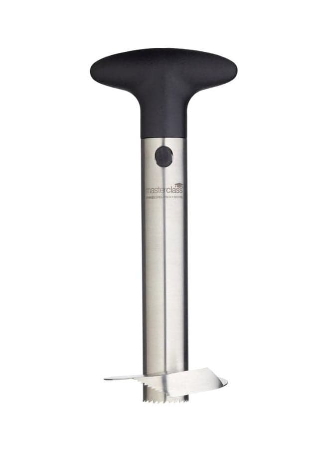 Stainless Steel Pineapple Corer Silver/Black
