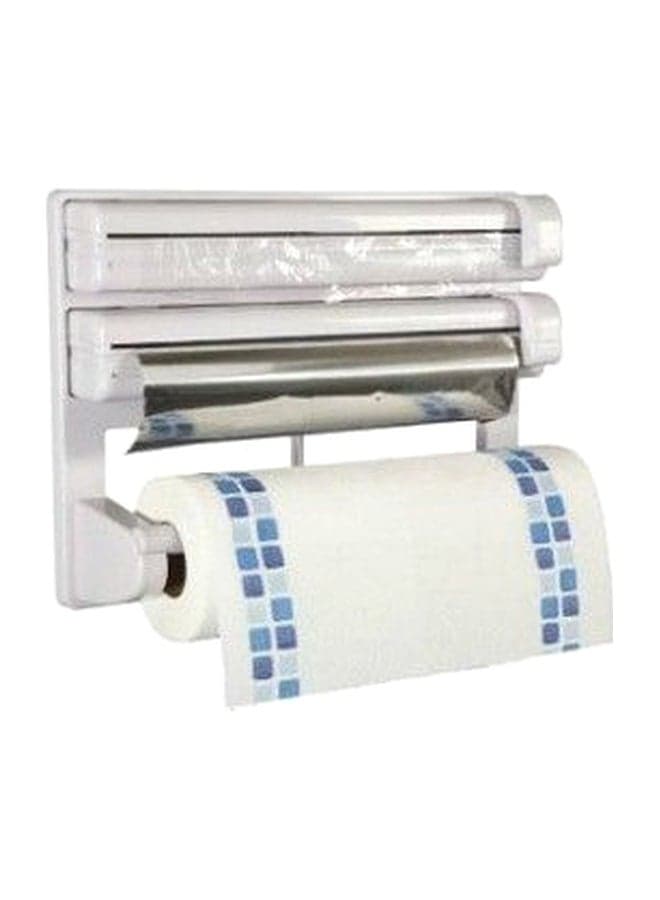 Triple Paper Dispenser White