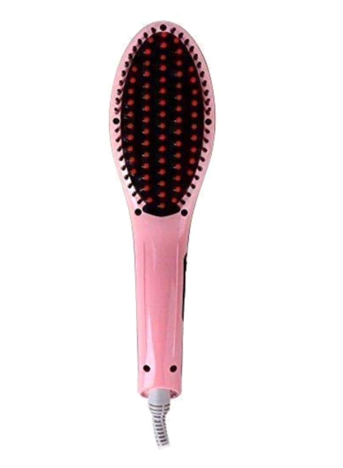 Temperature Control Hair Straightener Comb Pink/Black