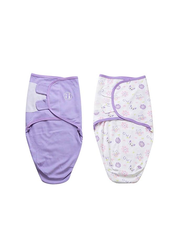 2-Piece Pattern Printed Comfortable Swaddle Set