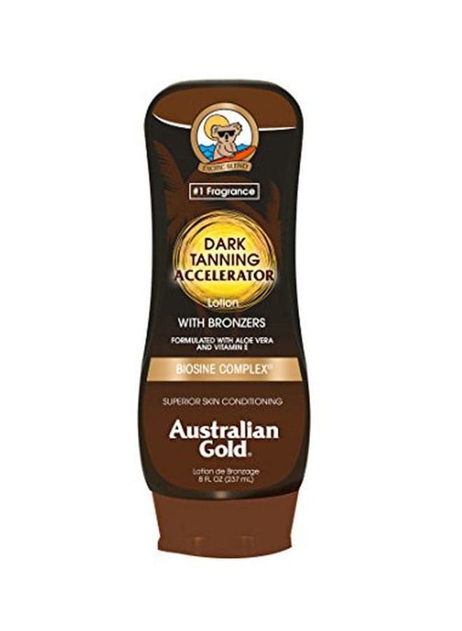 Dark Tanning Accelerator Lotion With Bronzer