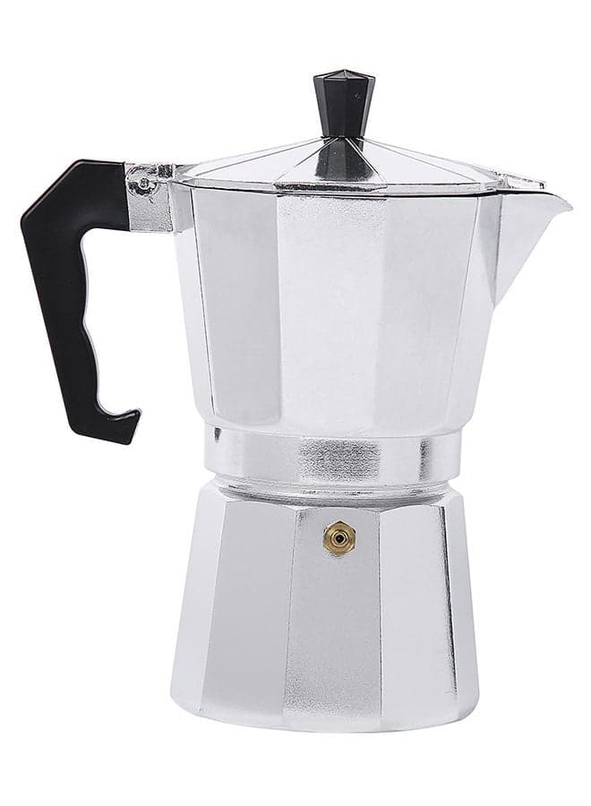 Percolator Coffee Maker Pot Silver/Black