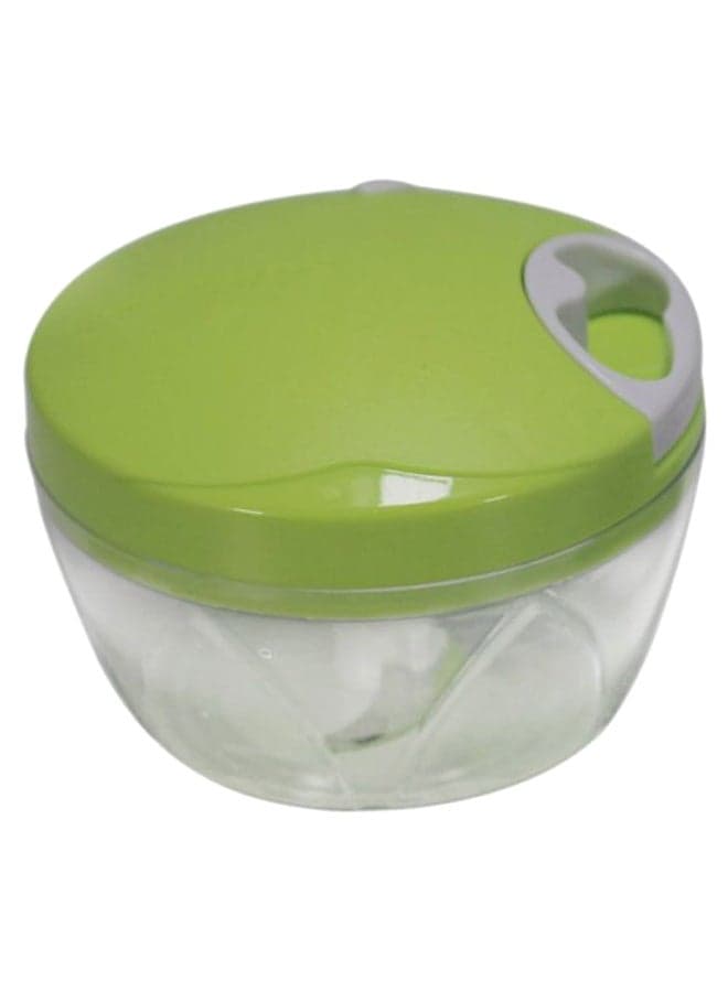 Manual Processor Fruit And Vegetable Slicer 500 ml Grey/Green/Clear 85mm