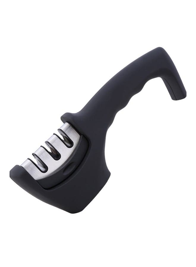 Kitchen Knife Sharpener Black/Silver 20.5 x 7.2cm