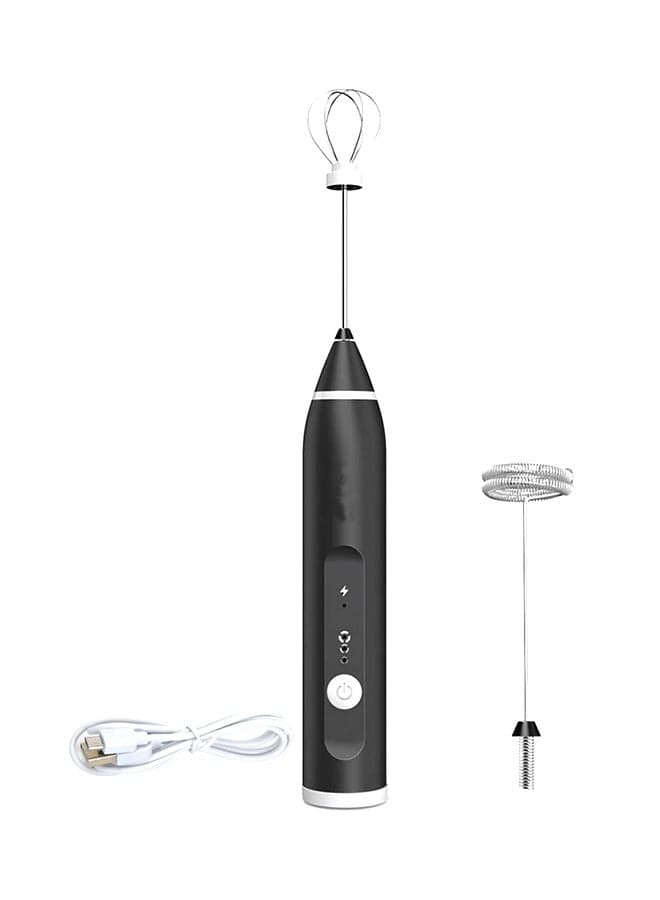 Handheld Electric Milk Frother Black 23.5 x 11.1 x 5cm
