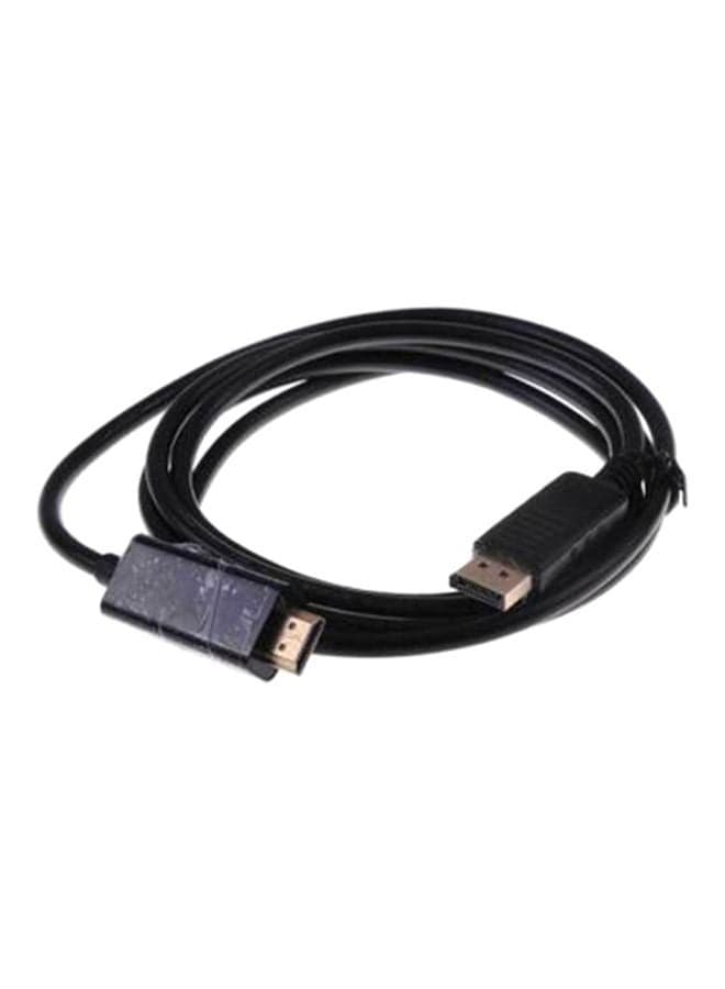 Displayport To HDMI Cable Black