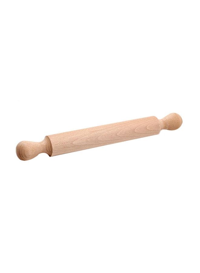 Small Wooden Rolling Pin Beige 41cm