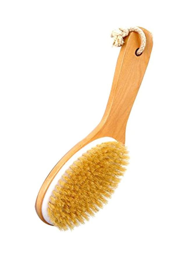 Pack Of 2 Dry And Wet Body Brush Brown