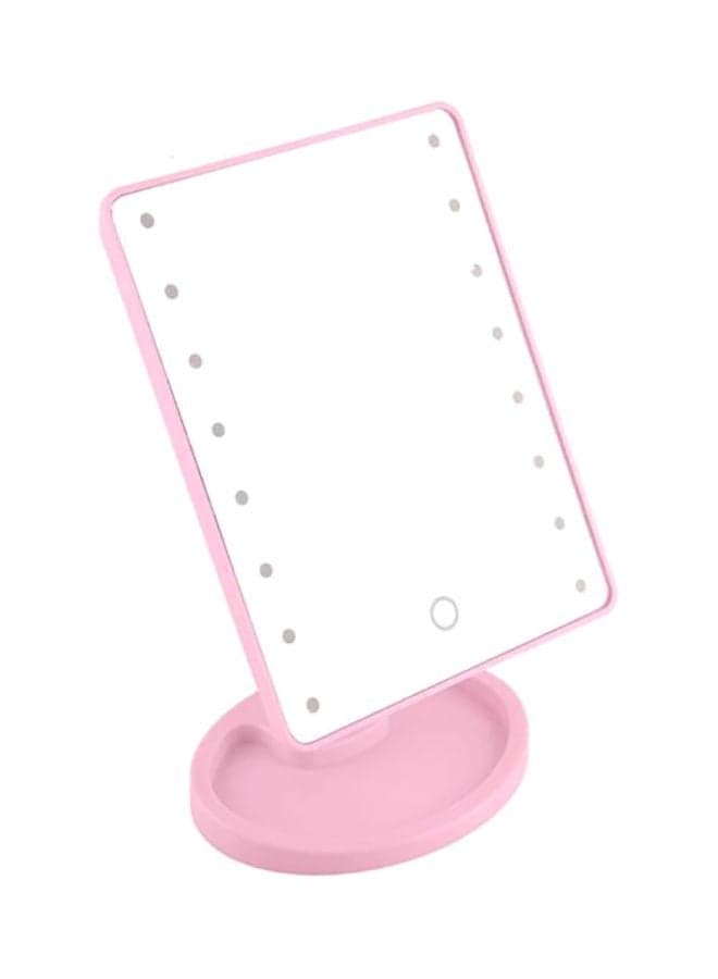 Makeup LED Light Mirror Pink/Clear